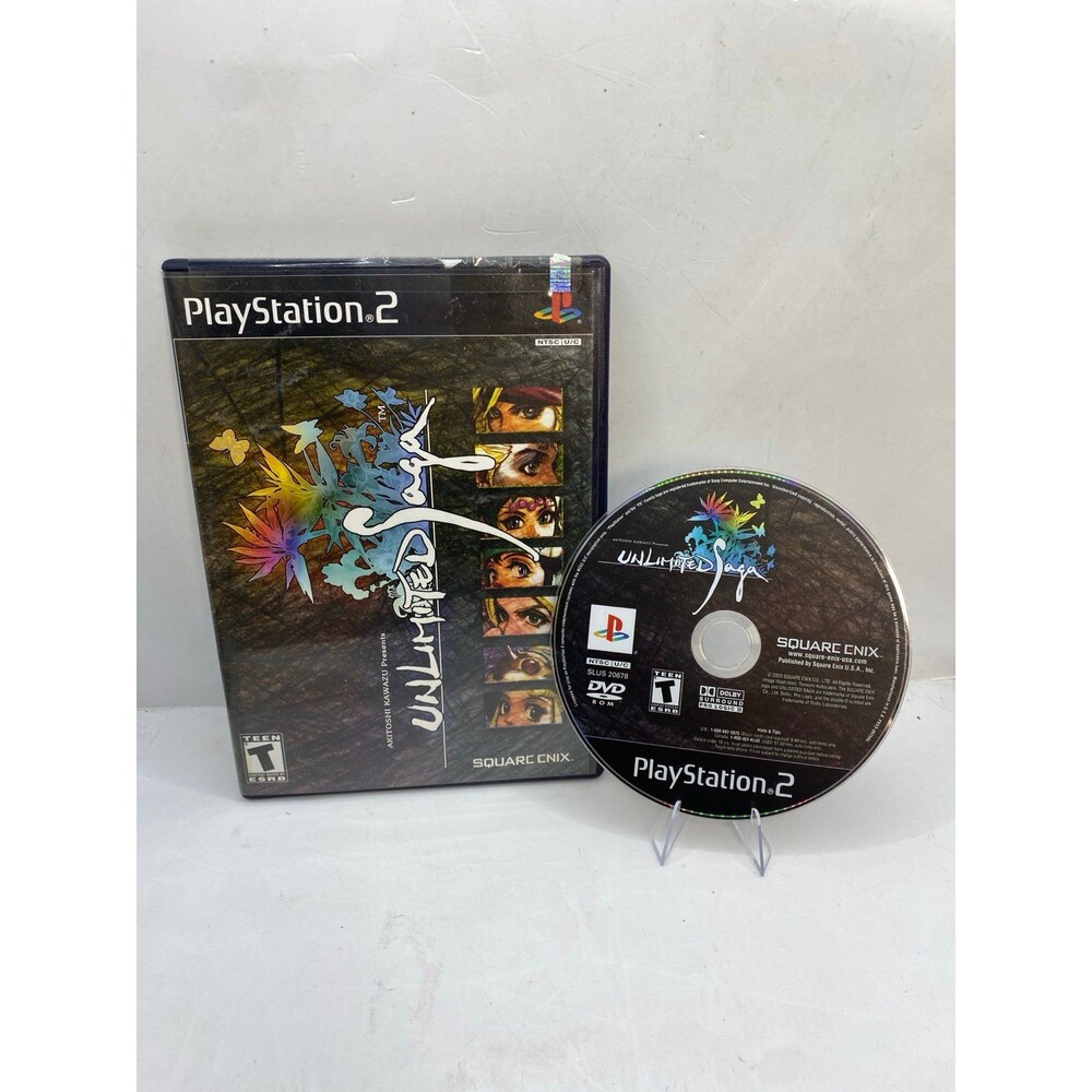 Unlimited Saga PlayStation 2 Game ps2 no manual